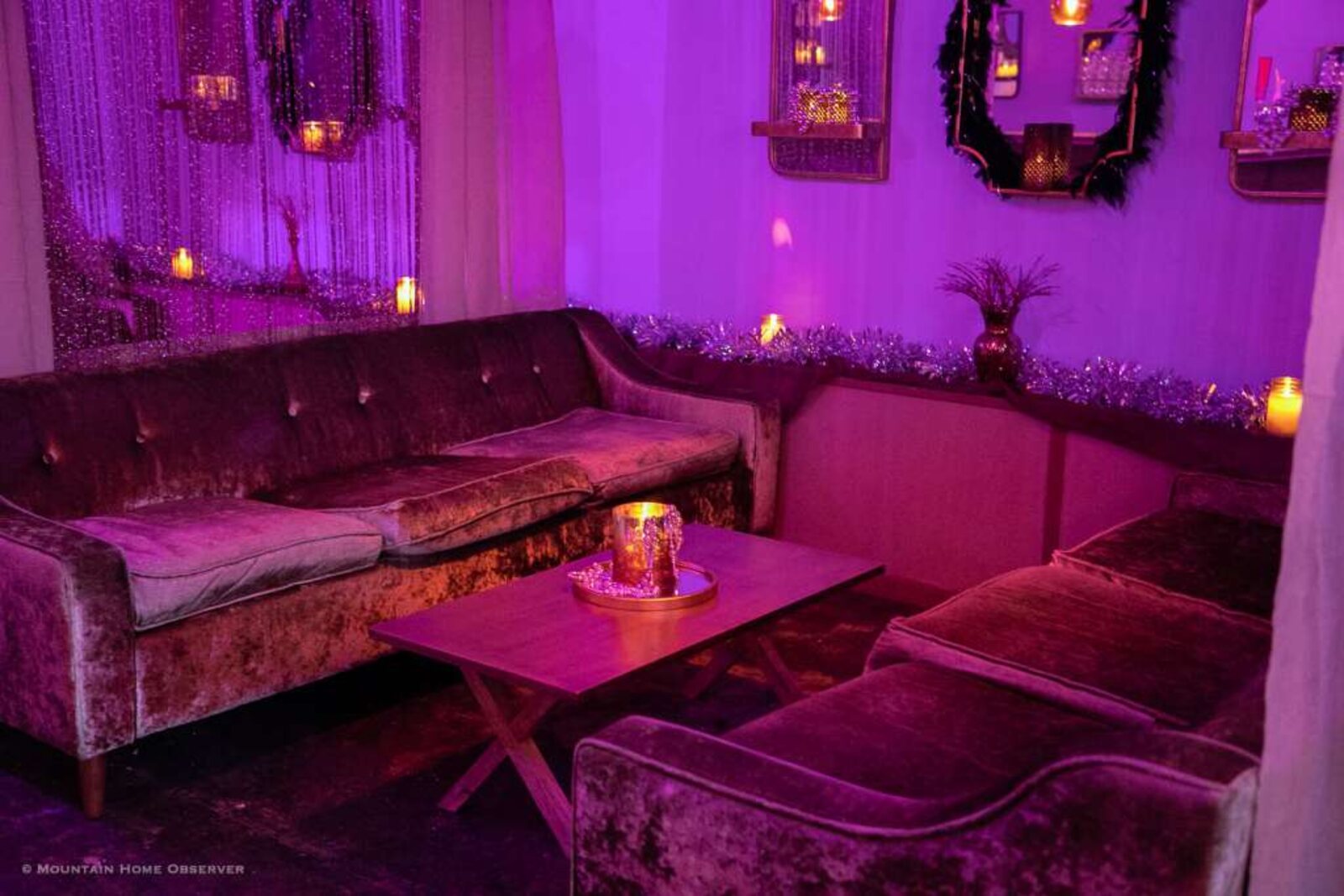 One of the hidden lounge rooms at Crush Studio